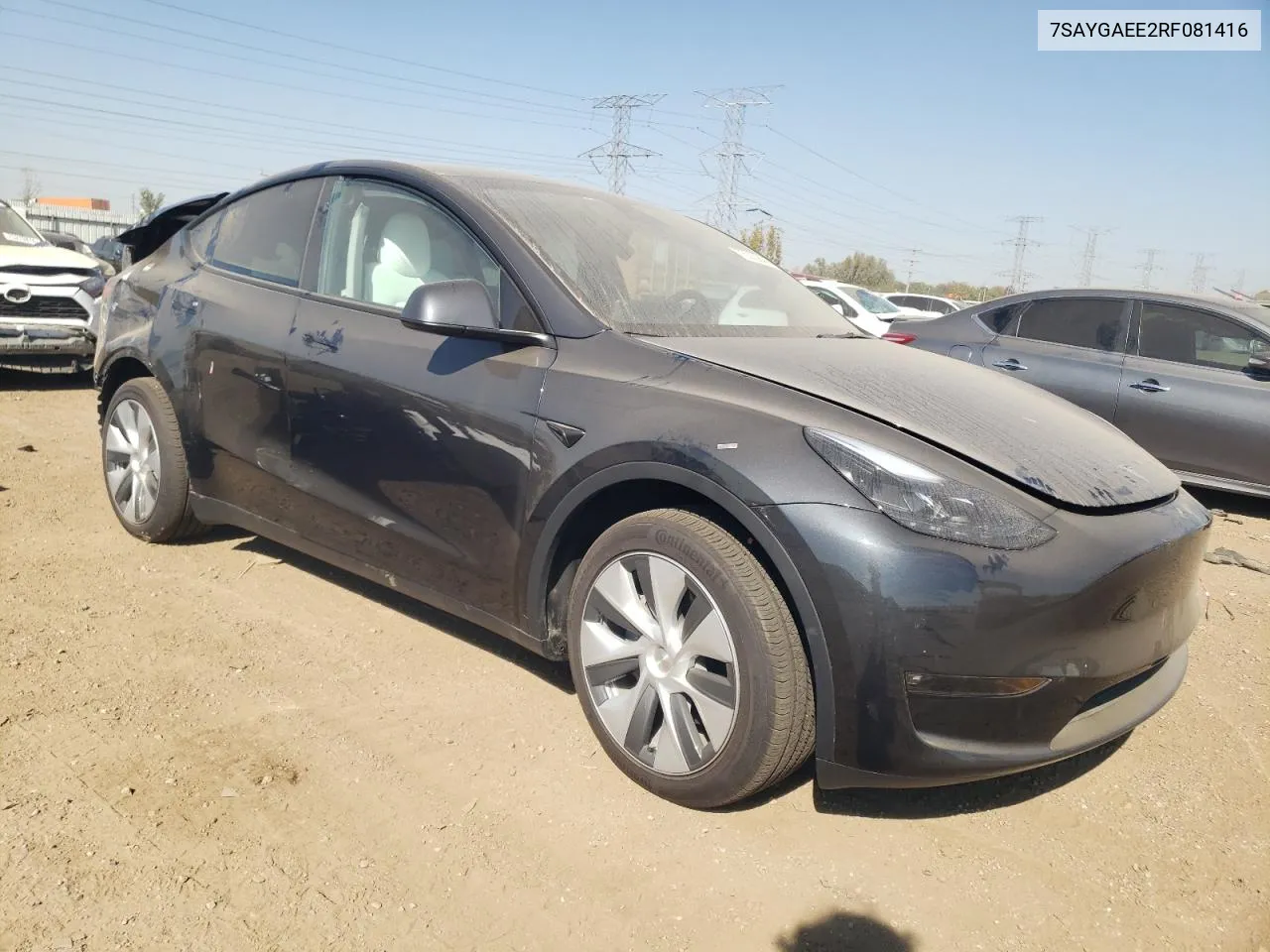 2024 Tesla Model Y VIN: 7SAYGAEE2RF081416 Lot: 75333844