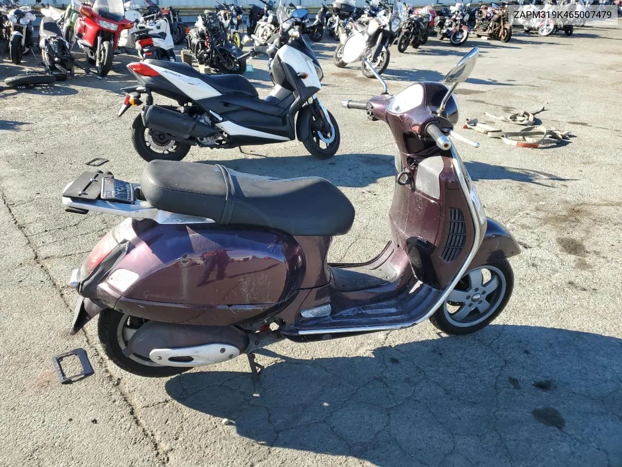 2006 Vespa Granturismo 200 VIN: ZAPM319K465007479 Lot: 76528294