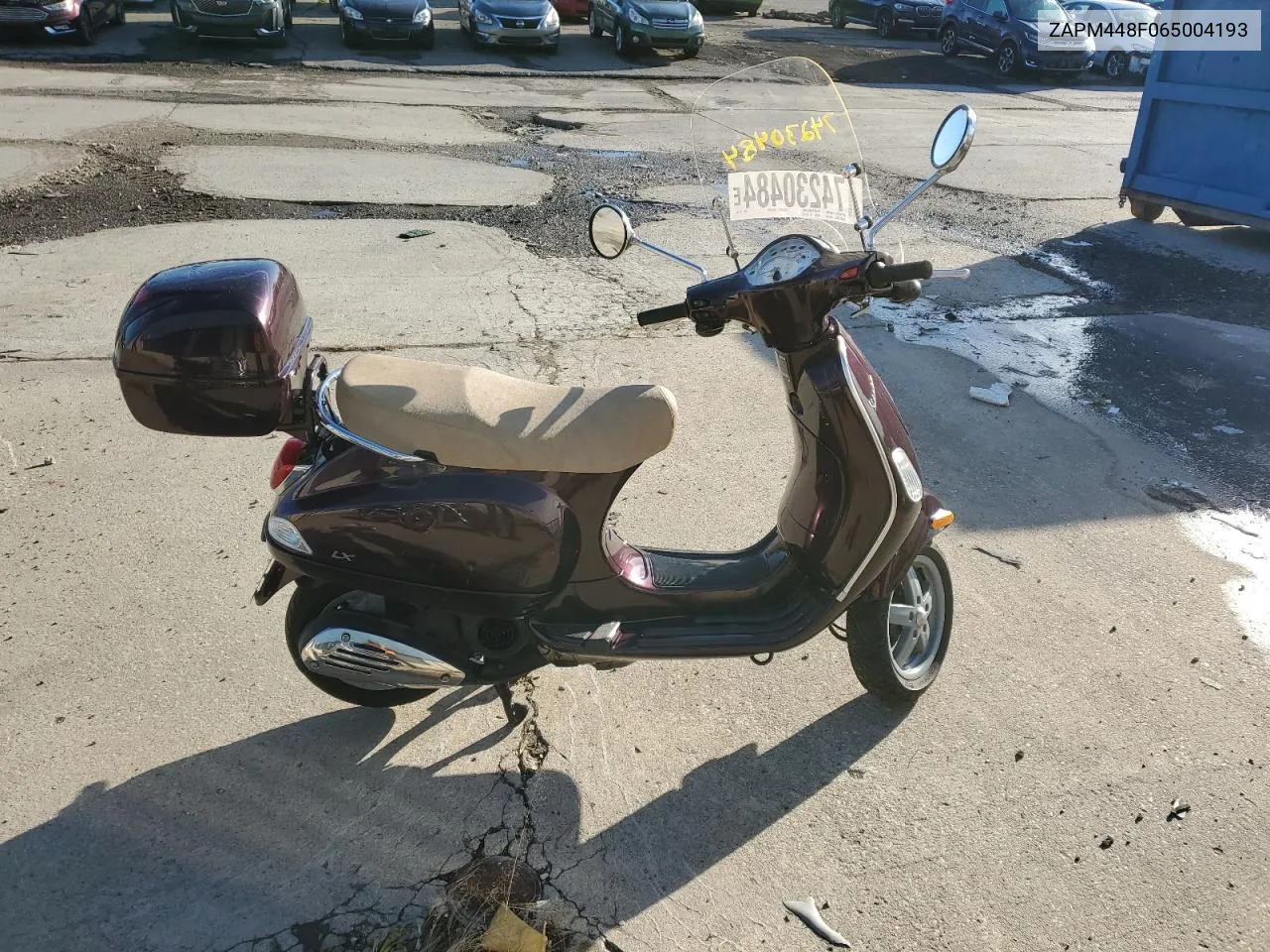 2006 Vespa Lx 150 VIN: ZAPM448F065004193 Lot: 74230484