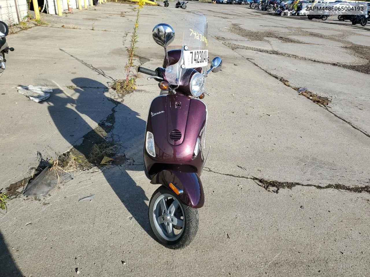 2006 Vespa Lx 150 VIN: ZAPM448F065004193 Lot: 74230484