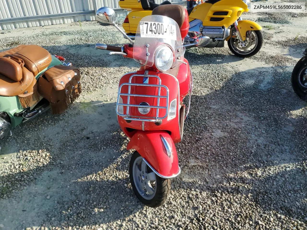 2006 Vespa Gts 250 VIN: ZAPM459L565002286 Lot: 74300484