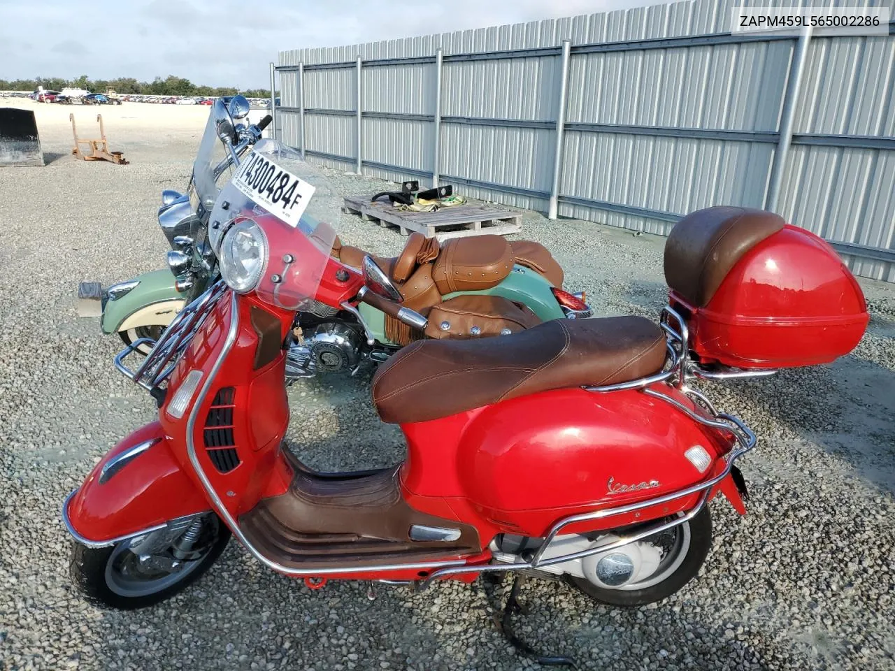 2006 Vespa Gts 250 VIN: ZAPM459L565002286 Lot: 74300484