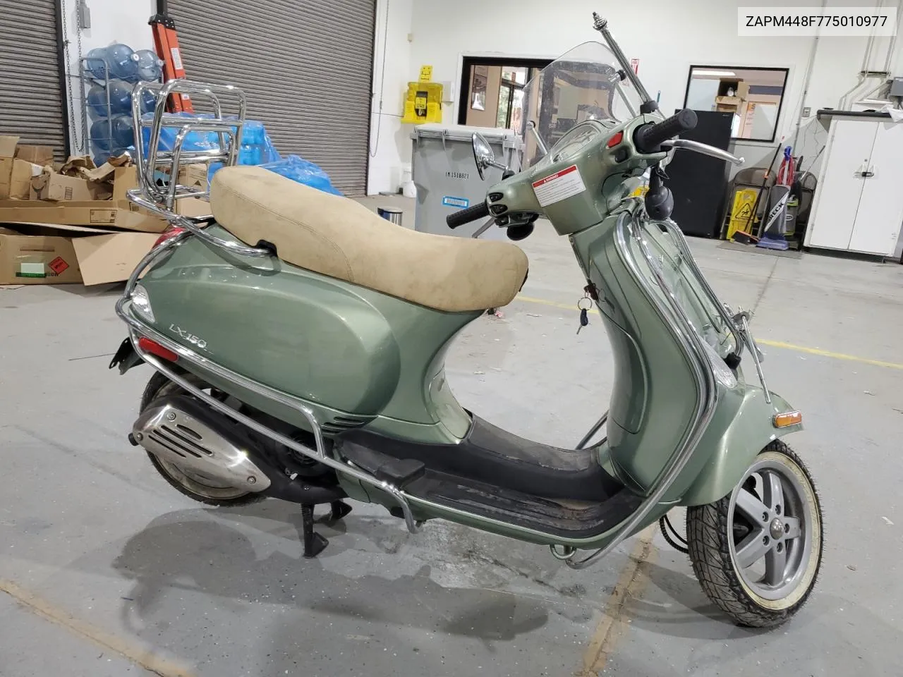 2007 Vespa Lx 150 VIN: ZAPM448F775010977 Lot: 67743044