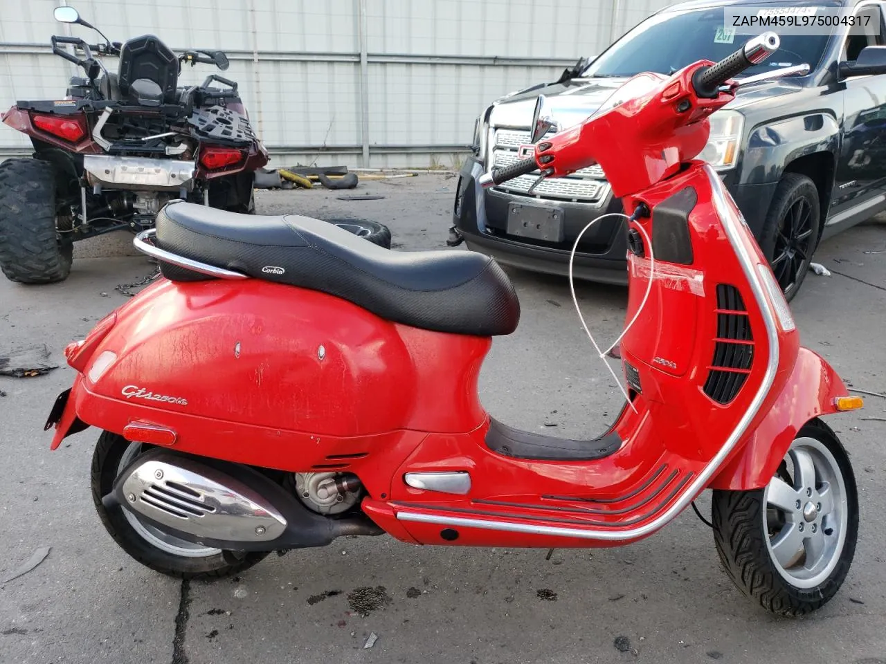 2007 Vespa Gts 250 VIN: ZAPM459L975004317 Lot: 75042904