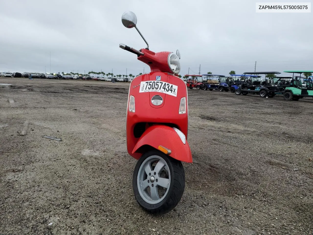 2007 Vespa Gts 250 VIN: ZAPM459L575005075 Lot: 75057434