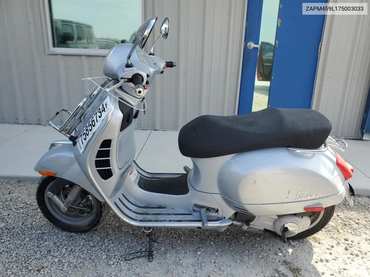 2007 Vespa Gts 250 VIN: ZAPM459L175003033 Lot: 75856734