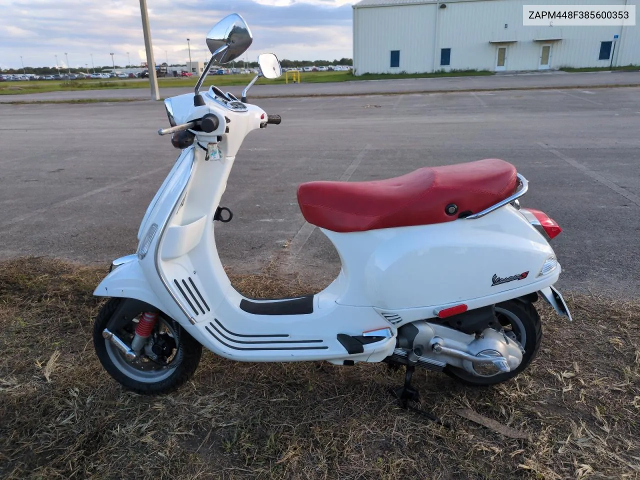 2008 Vespa Lx 150 VIN: ZAPM448F385600353 Lot: 75200024