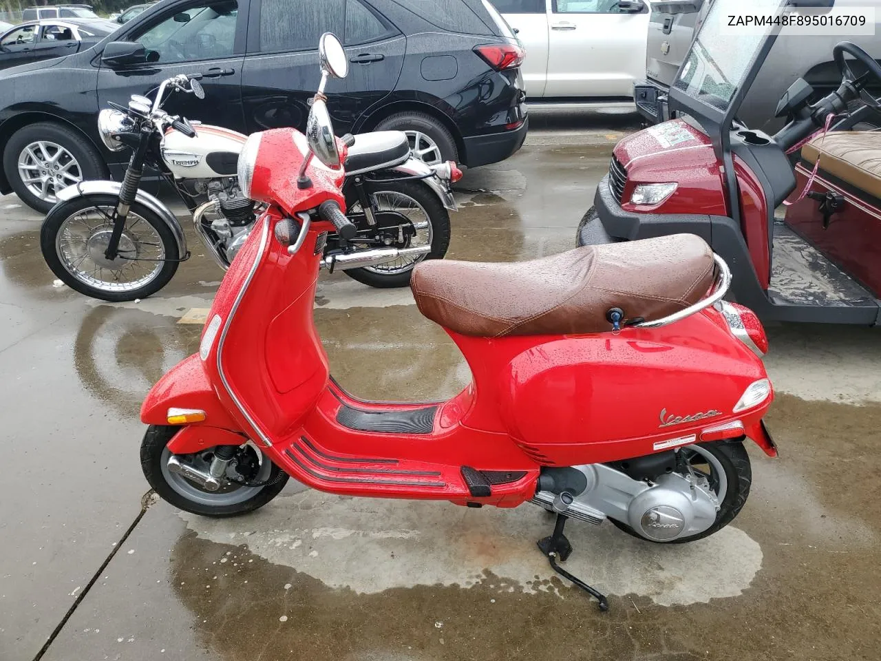 2009 Vespa Lx 150 VIN: ZAPM448F895016709 Lot: 74604364