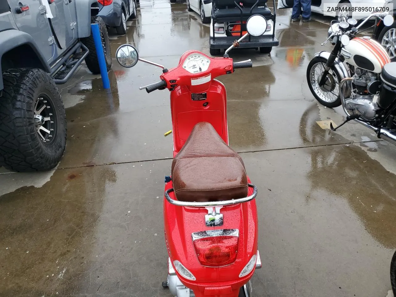 2009 Vespa Lx 150 VIN: ZAPM448F895016709 Lot: 74604364