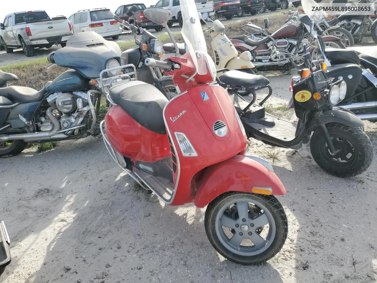 2009 Vespa Gts 250 VIN: ZAPM459L895008653 Lot: 75951074