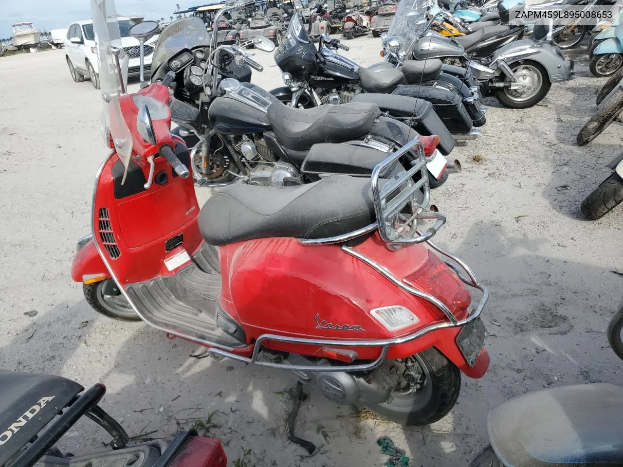 2009 Vespa Gts 250 VIN: ZAPM459L895008653 Lot: 75951074