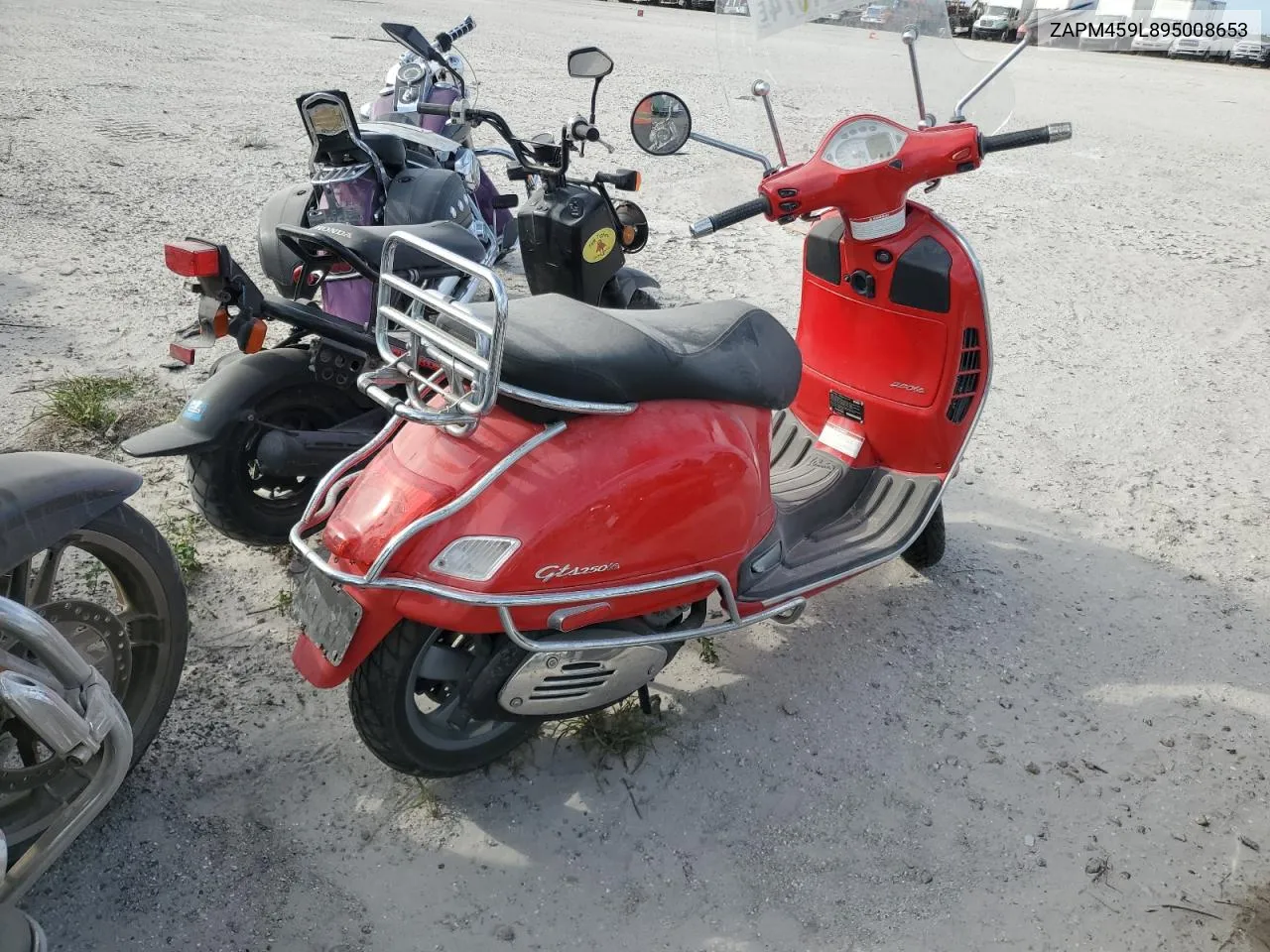 2009 Vespa Gts 250 VIN: ZAPM459L895008653 Lot: 75951074