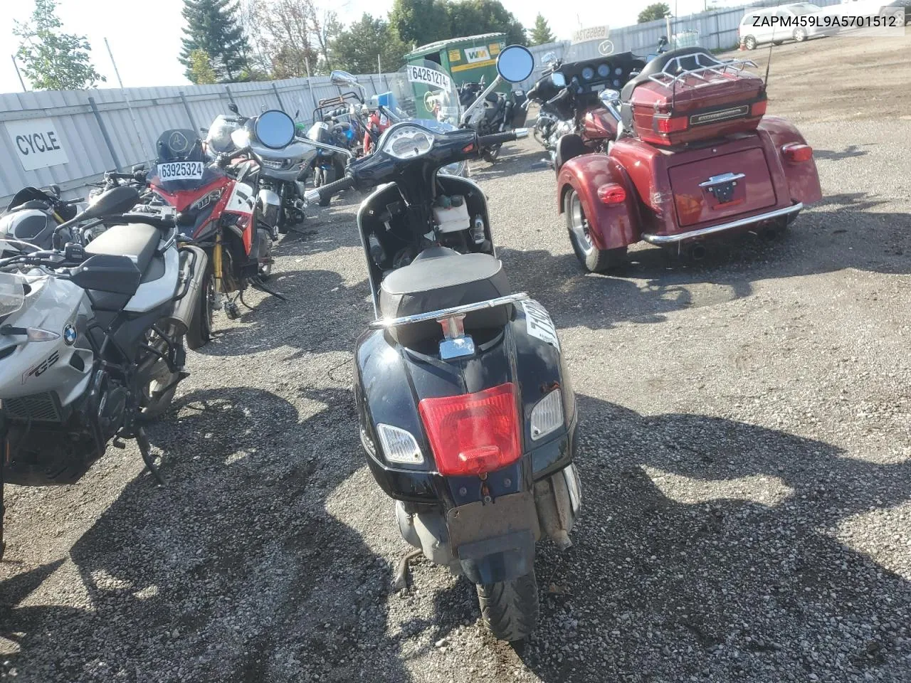 2010 Vespa Gts 300 Super VIN: ZAPM459L9A5701512 Lot: 71920634