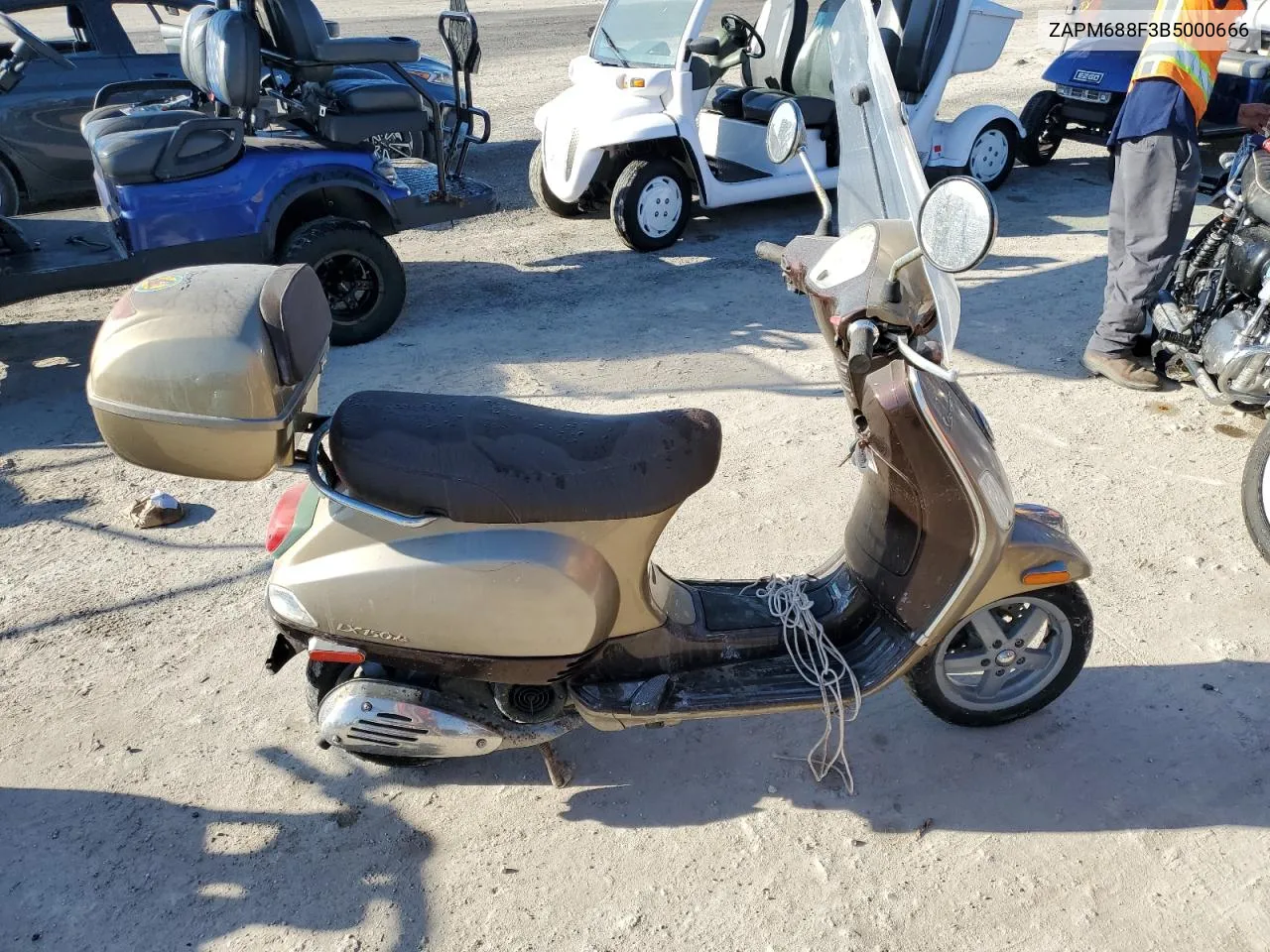 2011 Vespa Lx 150Ie VIN: ZAPM688F3B5000666 Lot: 75560804