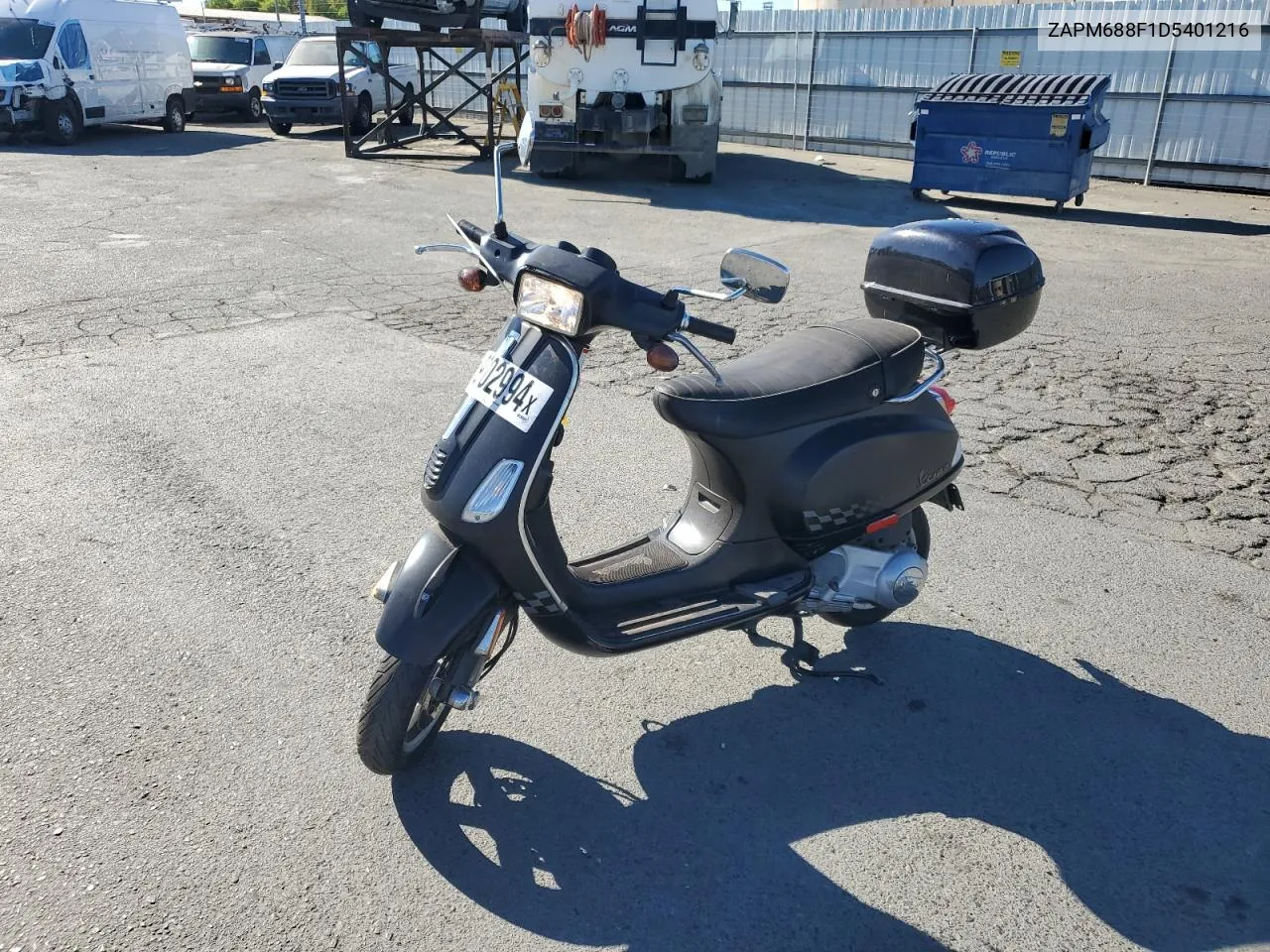 2013 Vespa Lx 150Ie VIN: ZAPM688F1D5401216 Lot: 79702994