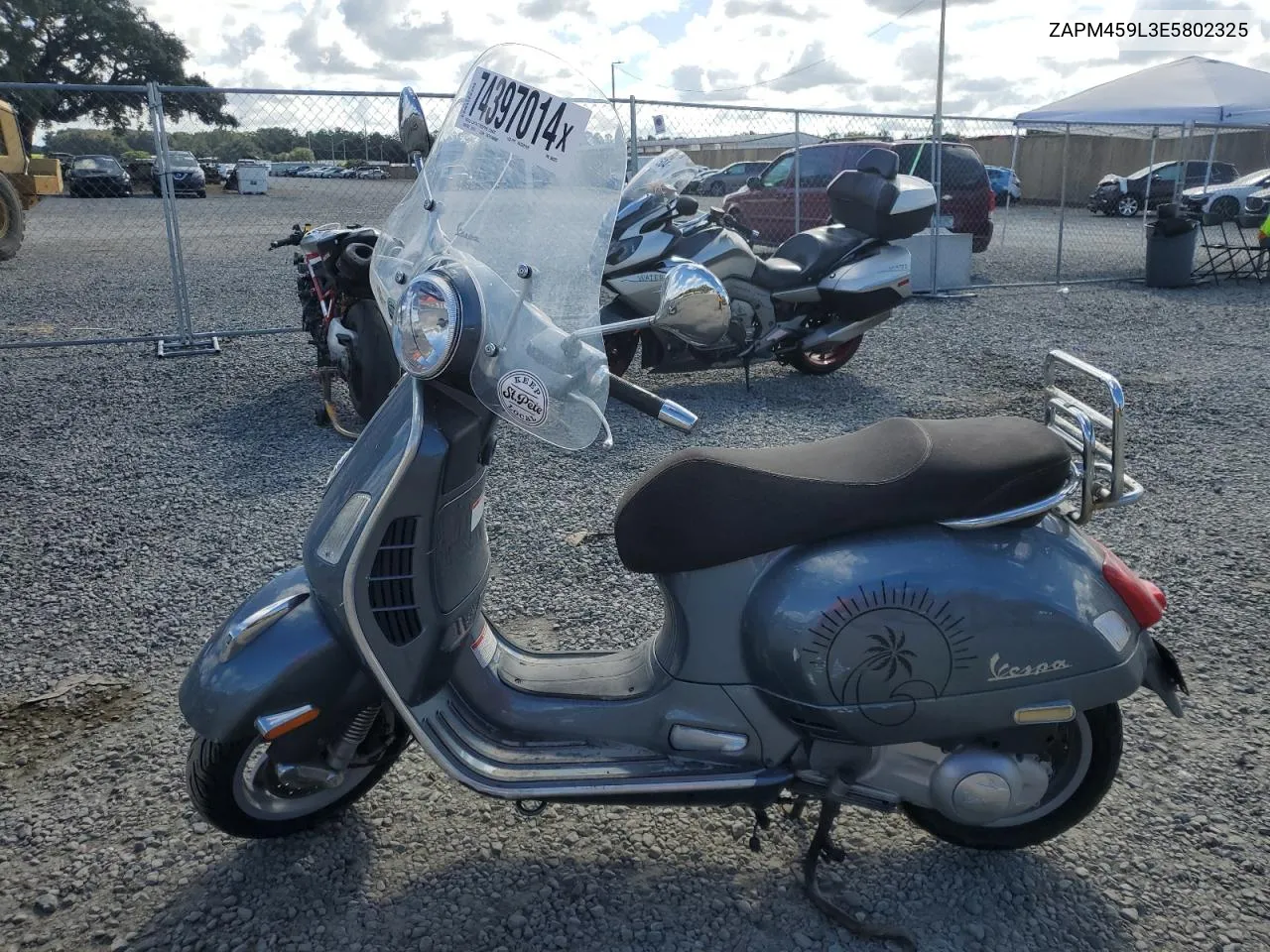 2014 Vespa Gts 300 Super VIN: ZAPM459L3E5802325 Lot: 74397014