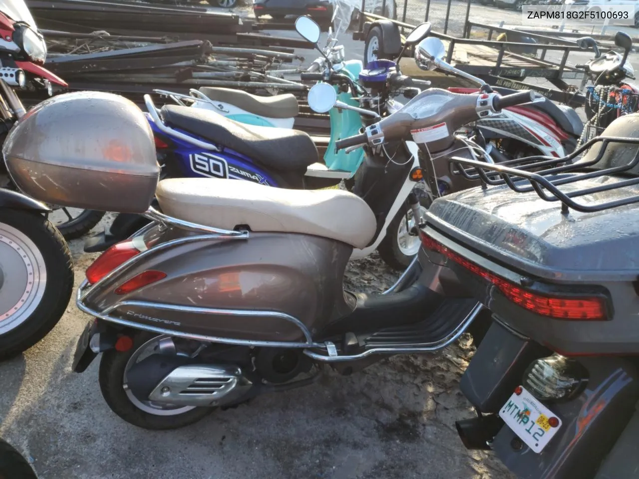 2015 Vespa Sprint 150 3V VIN: ZAPM818G2F5100693 Lot: 75395004