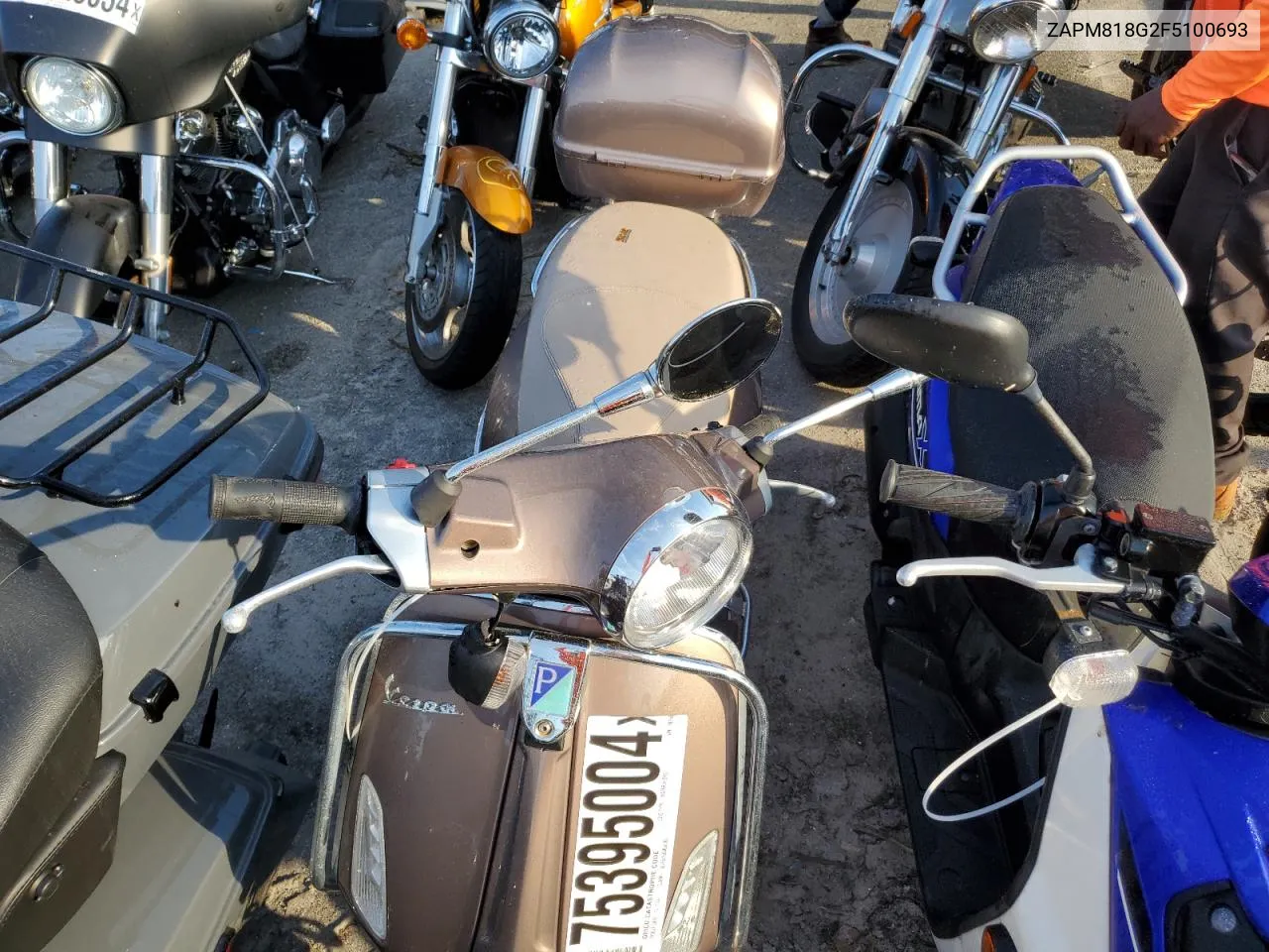 2015 Vespa Sprint 150 3V VIN: ZAPM818G2F5100693 Lot: 75395004