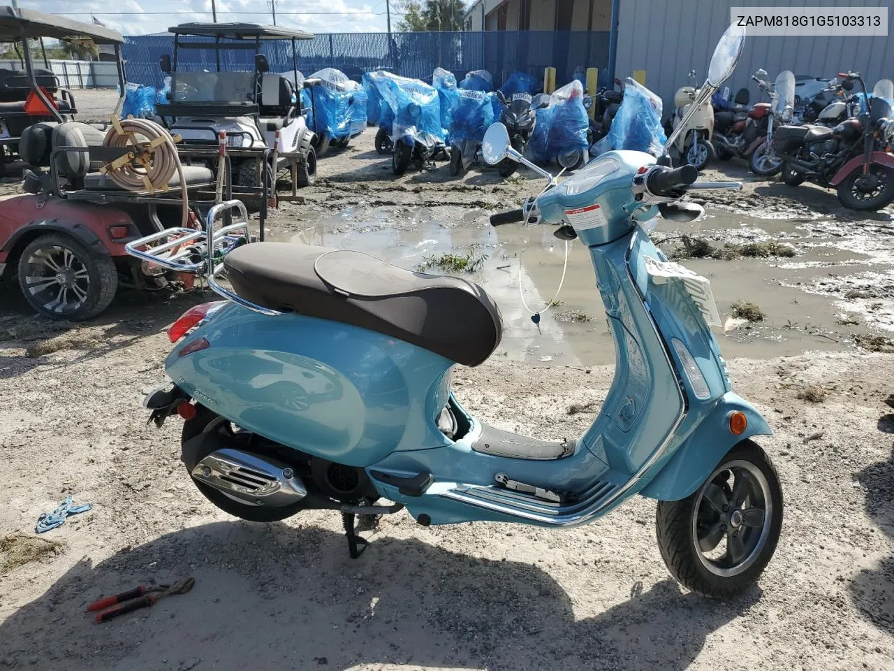 2016 Vespa Sprint 150 3V VIN: ZAPM818G1G5103313 Lot: 75131074