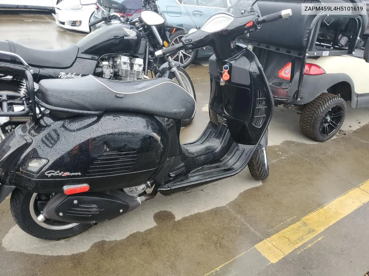 2017 Vespa Gts 300 Super VIN: ZAPM459L4H5101619 Lot: 74469504