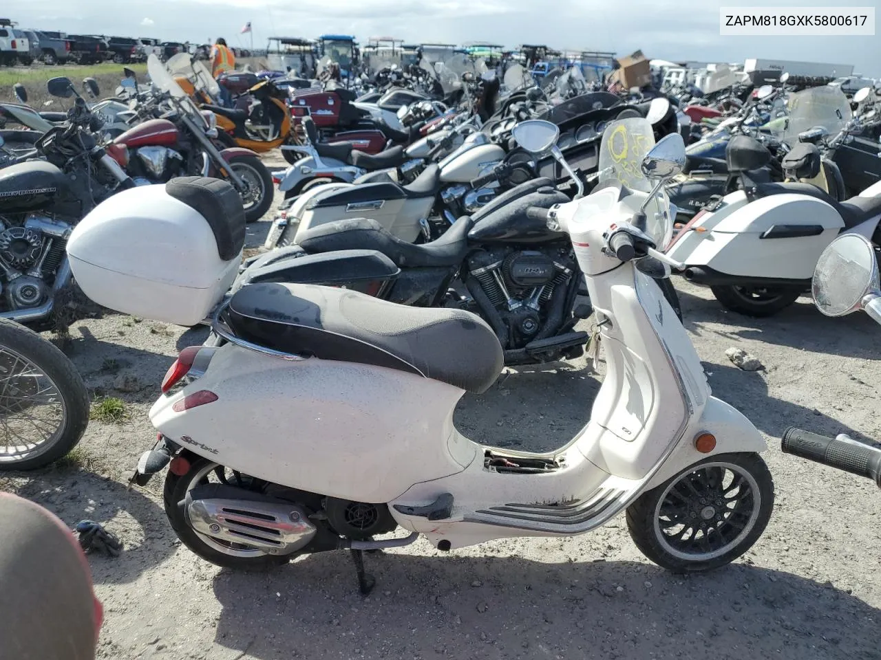 2019 Vespa Scooter VIN: ZAPM818GXK5800617 Lot: 75768924