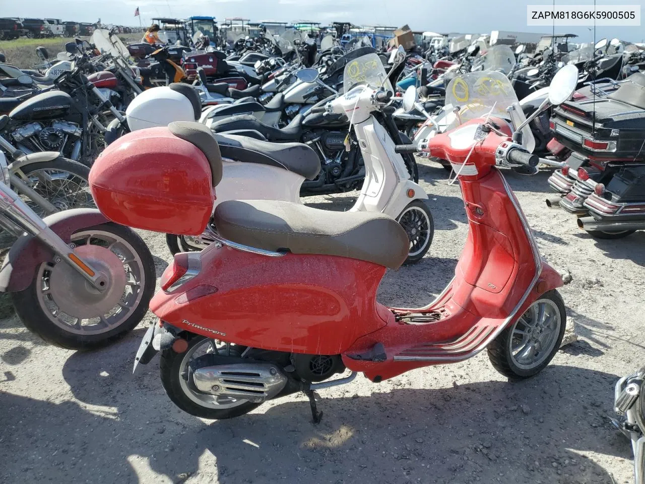 2019 Vespa Scooter VIN: ZAPM818G6K5900505 Lot: 75768974