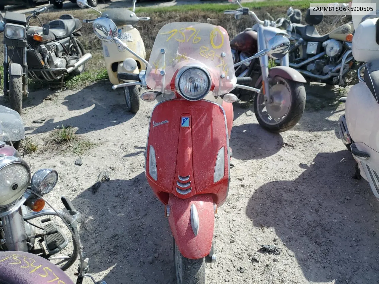 2019 Vespa Scooter VIN: ZAPM818G6K5900505 Lot: 75768974