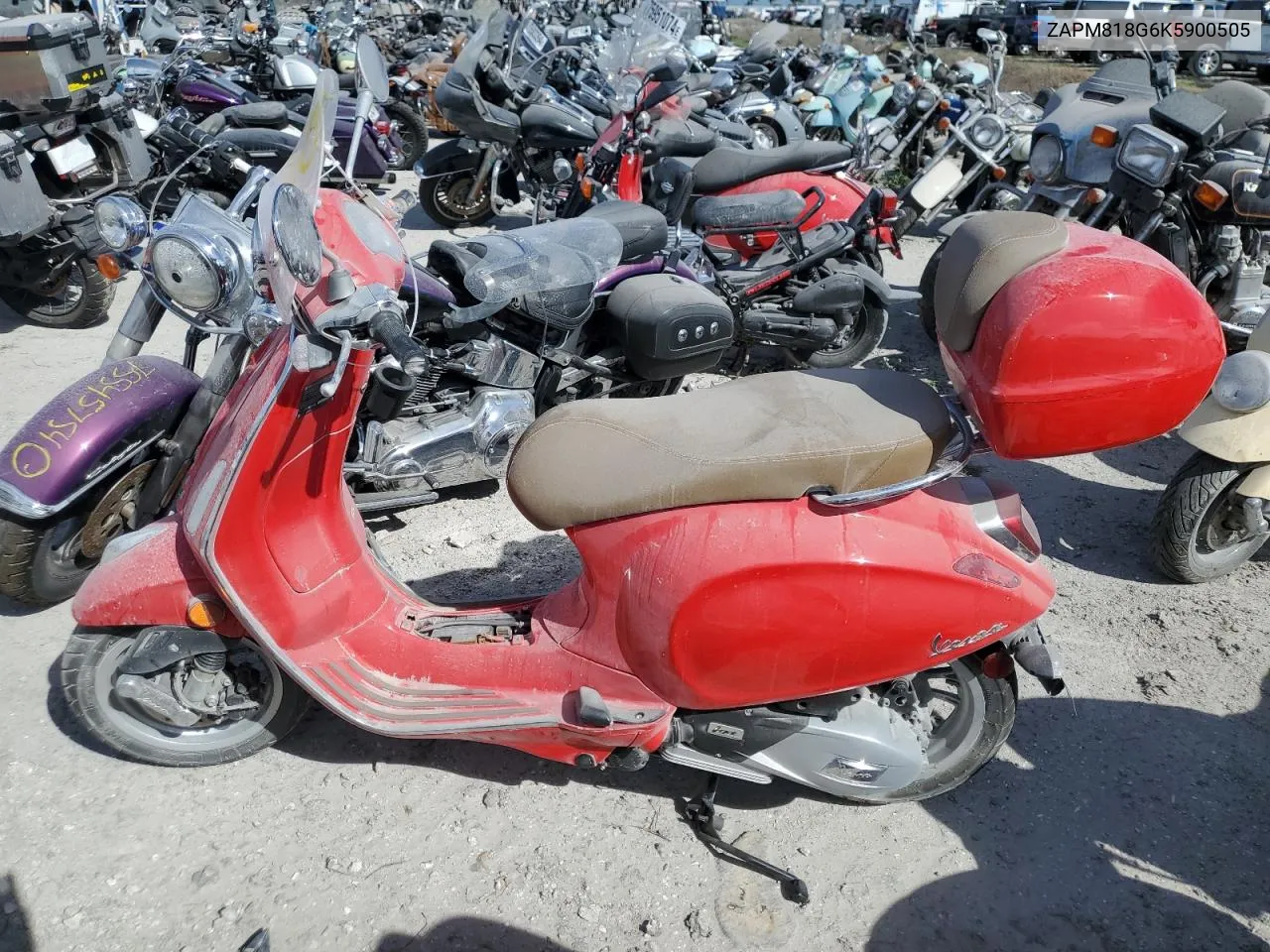 2019 Vespa Scooter VIN: ZAPM818G6K5900505 Lot: 75768974