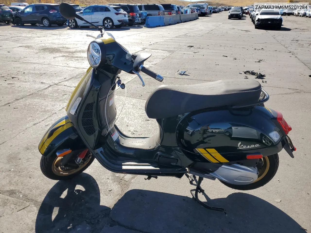 2021 Vespa Gts300 VIN: ZAPMA39M6M5201284 Lot: 71391064