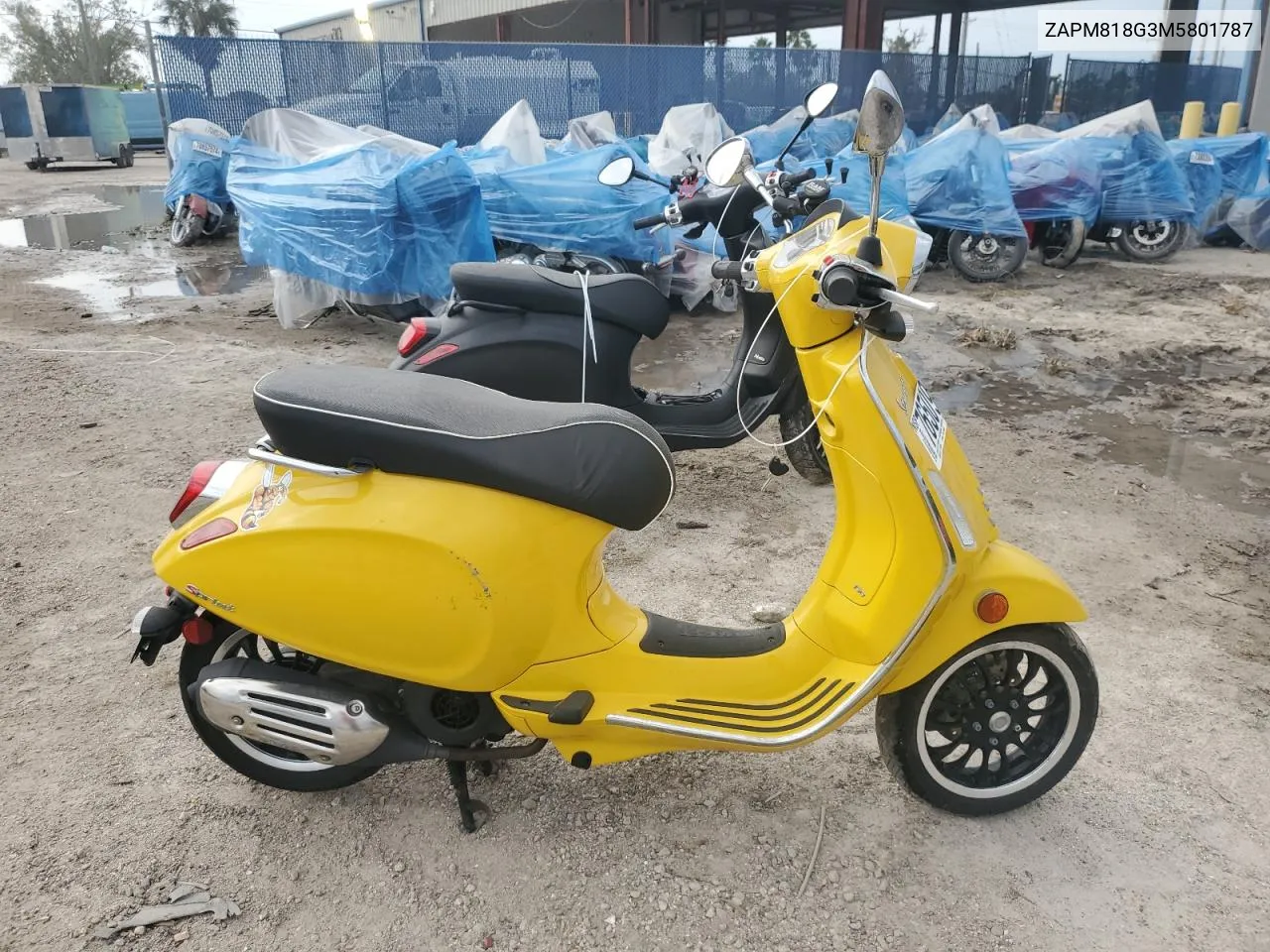 2021 Vespa Primavera/Sprint 150 VIN: ZAPM818G3M5801787 Lot: 76509554