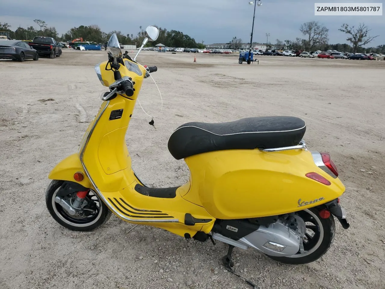 2021 Vespa Primavera/Sprint 150 VIN: ZAPM818G3M5801787 Lot: 76509554