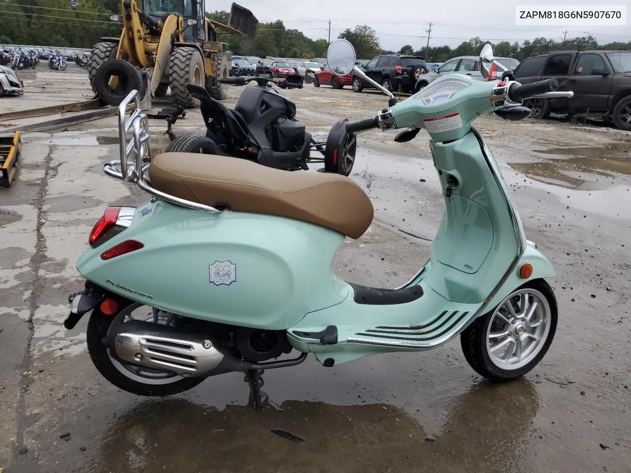 2022 Vespa Primavera/Sprint 150 VIN: ZAPM818G6N5907670 Lot: 74004644