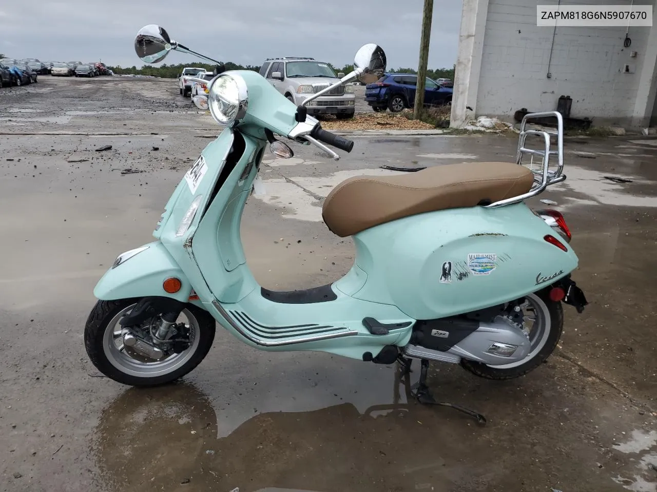 2022 Vespa Primavera/Sprint 150 VIN: ZAPM818G6N5907670 Lot: 74004644