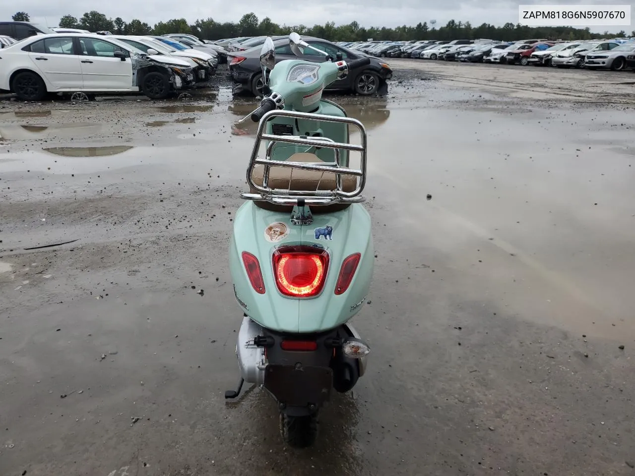 2022 Vespa Primavera/Sprint 150 VIN: ZAPM818G6N5907670 Lot: 74004644