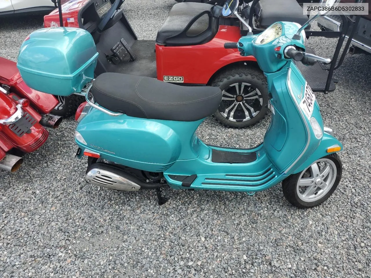 2013 Vespa Lx 50 VIN: ZAPC386B6D5302833 Lot: 74587074