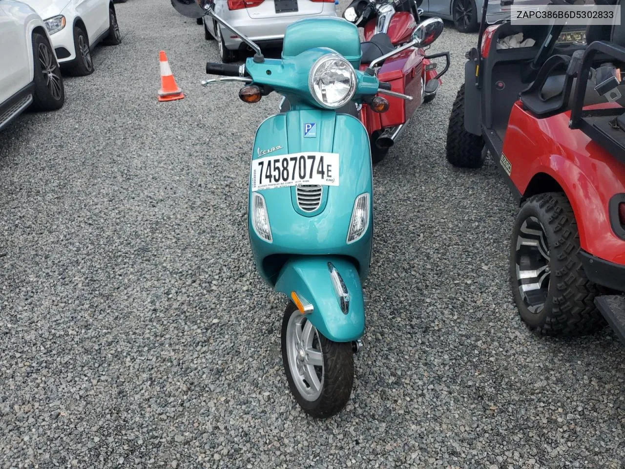 2013 Vespa Lx 50 VIN: ZAPC386B6D5302833 Lot: 74587074