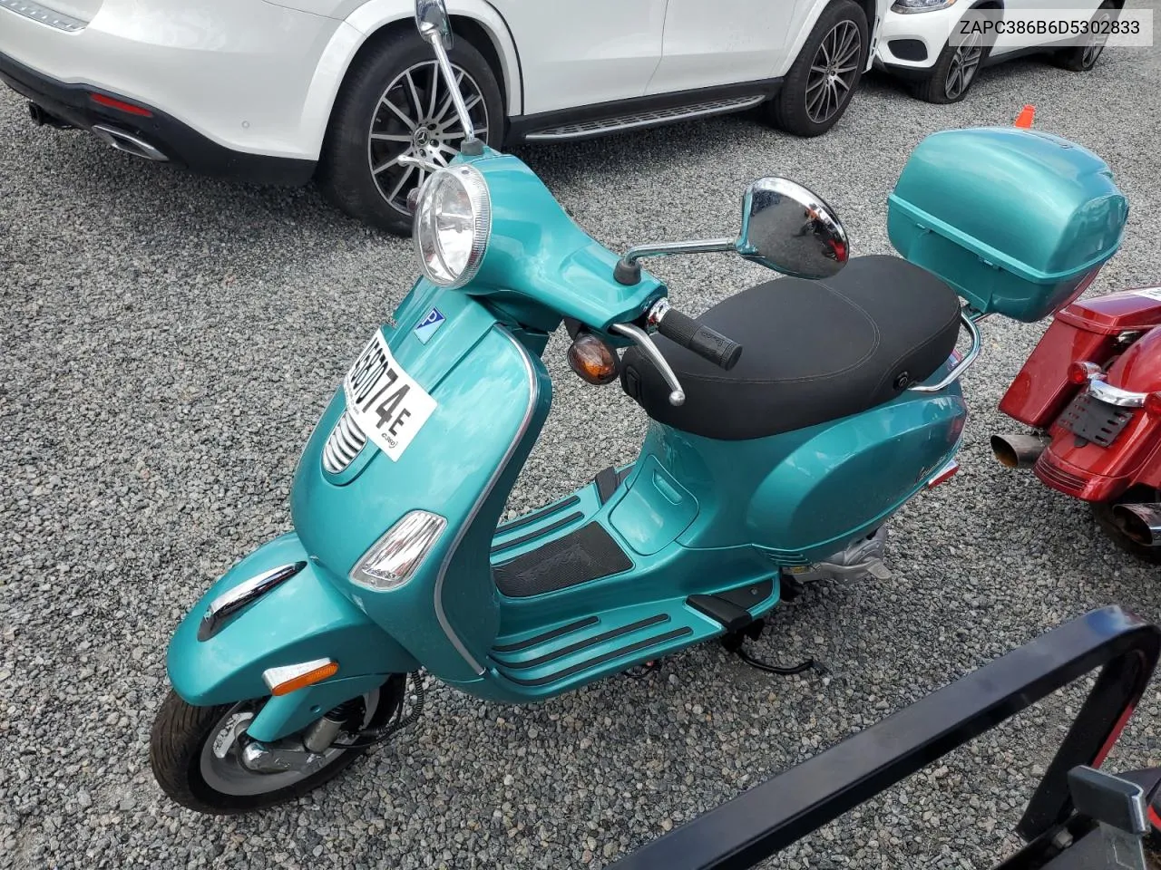 2013 Vespa Lx 50 VIN: ZAPC386B6D5302833 Lot: 74587074