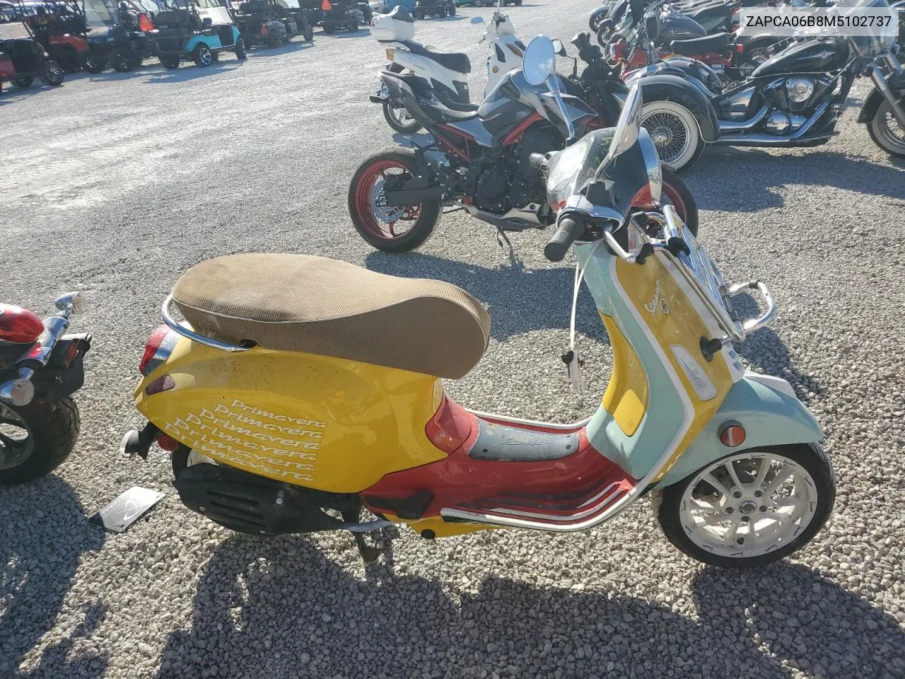 2021 Vespa Primavera/Sprint 50 VIN: ZAPCA06B8M5102737 Lot: 77346334