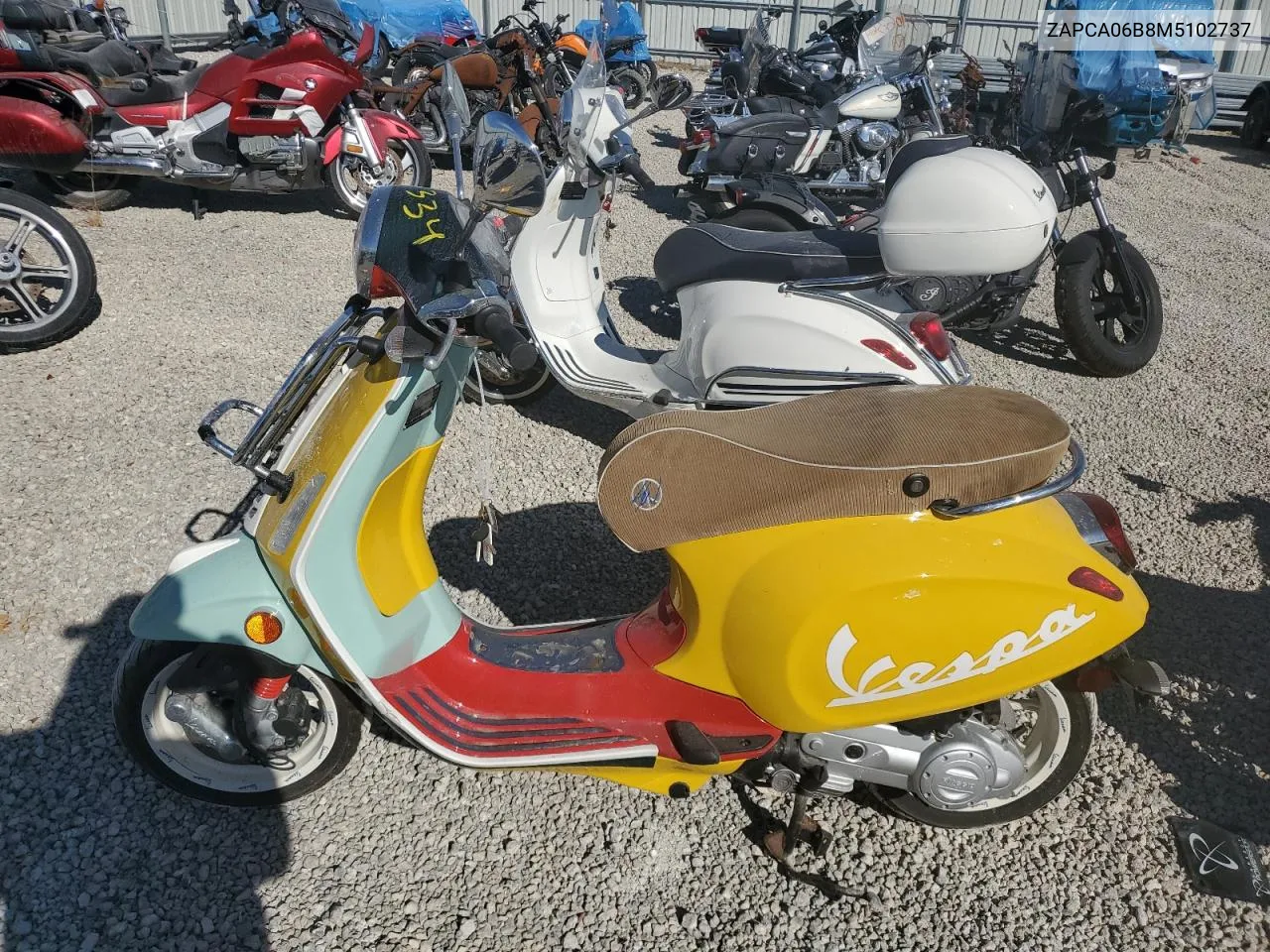 2021 Vespa Primavera/Sprint 50 VIN: ZAPCA06B8M5102737 Lot: 77346334