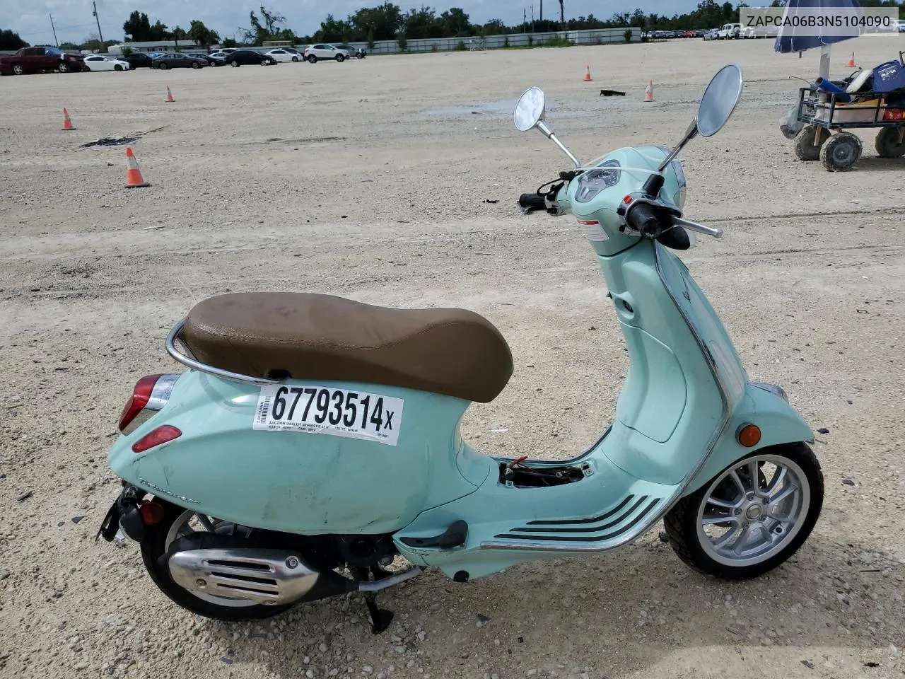 ZAPCA06B3N5104090 2022 Vespa Primavera/Sprint 50