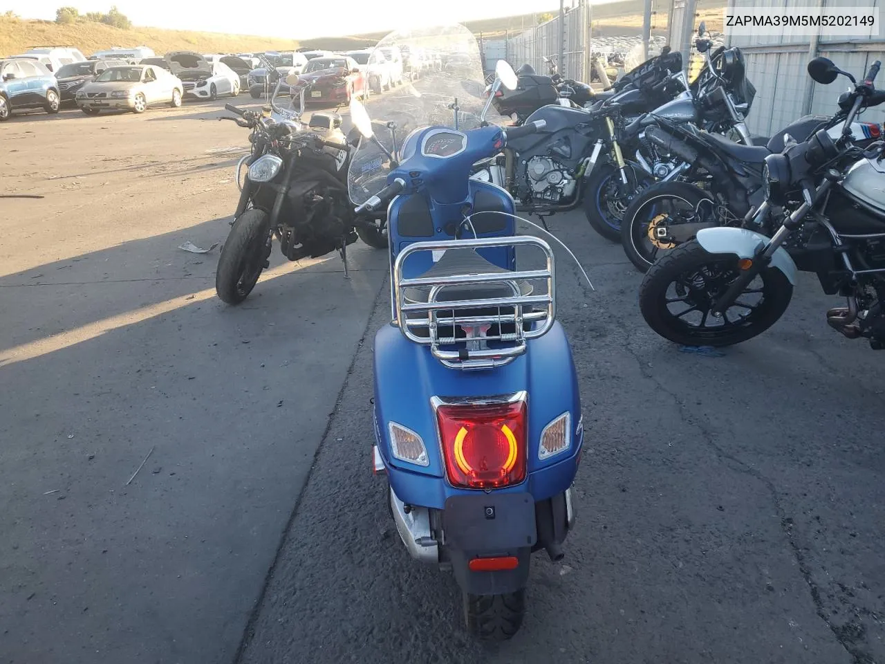 2021 Vespa Gts VIN: ZAPMA39M5M5202149 Lot: 74282664