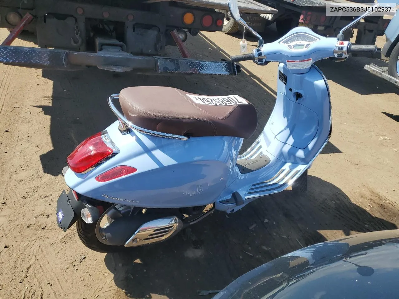 ZAPC536B3J5102937 2018 Vespa Primavera 50 4V Ie