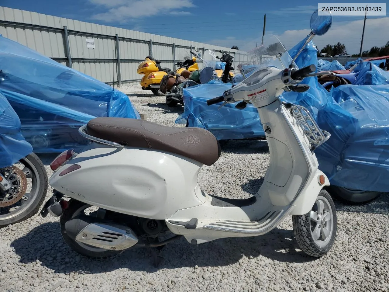 2018 Vespa Primavera 50 4V Ie VIN: ZAPC536B3J5103439 Lot: 76084174