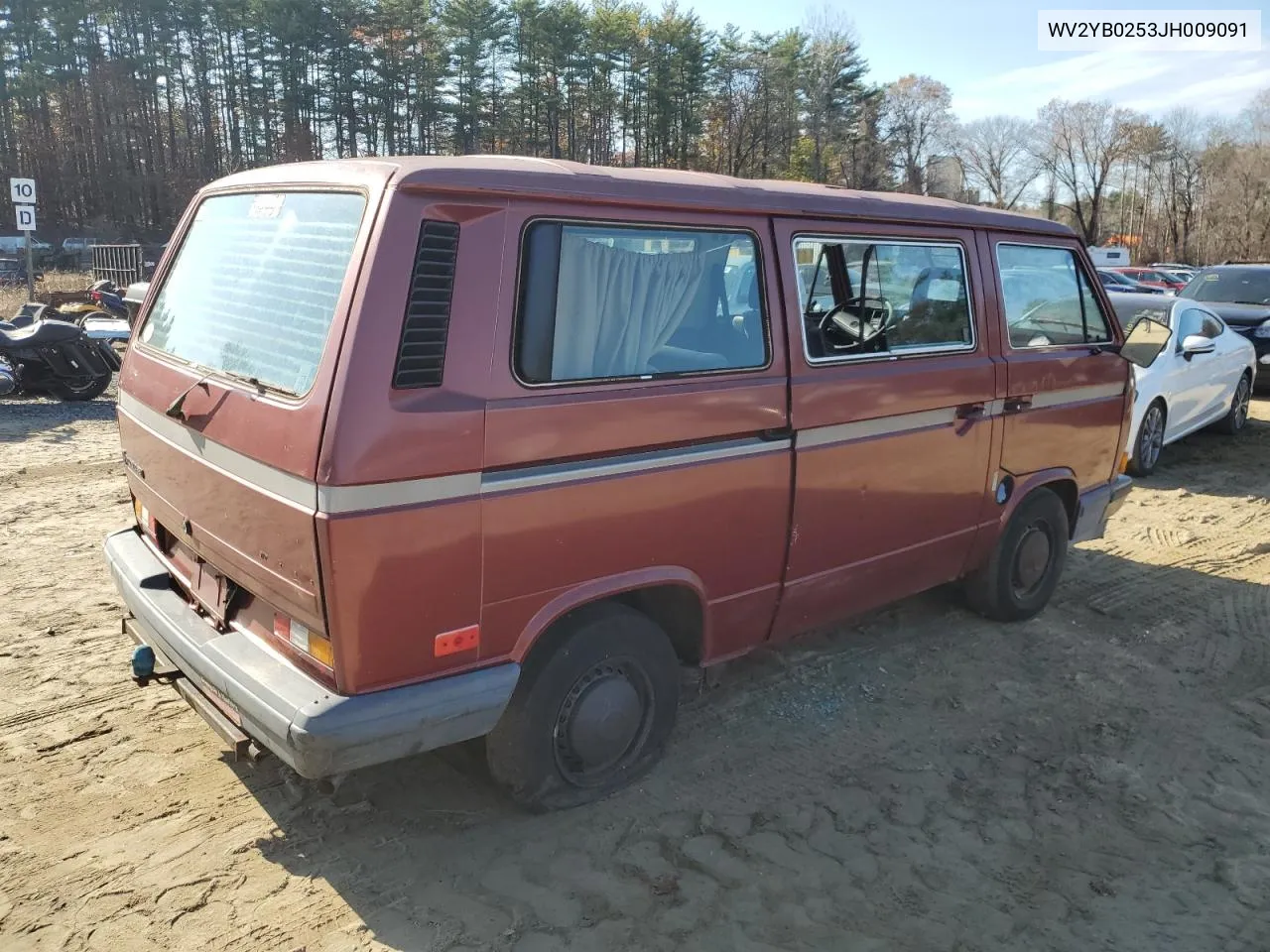 1988 Volkswagen Vanagon Bus VIN: WV2YB0253JH009091 Lot: 78457704