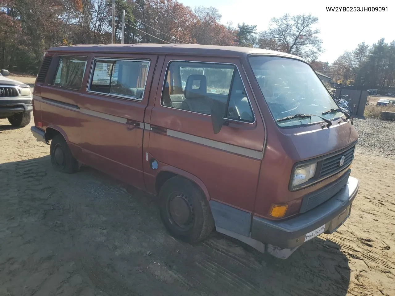 1988 Volkswagen Vanagon Bus VIN: WV2YB0253JH009091 Lot: 78457704