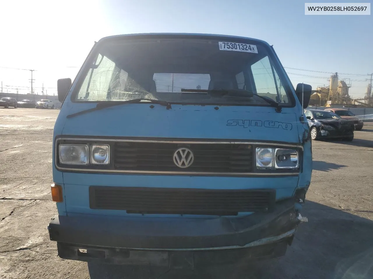 1990 Volkswagen Vanagon Bus VIN: WV2YB0258LH052697 Lot: 75301324