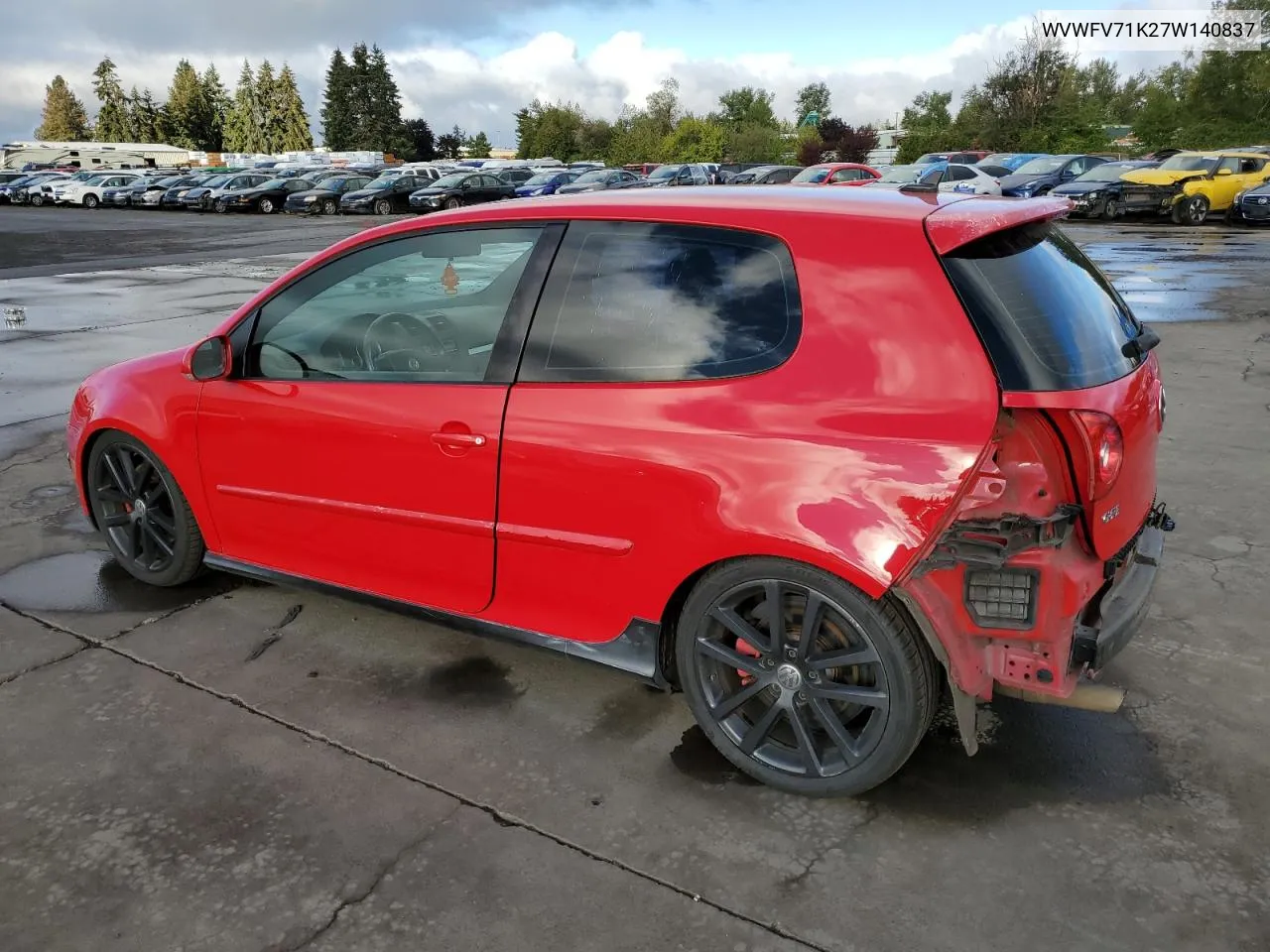 WVWFV71K27W140837 2007 Volkswagen New Gti Fahrenheit