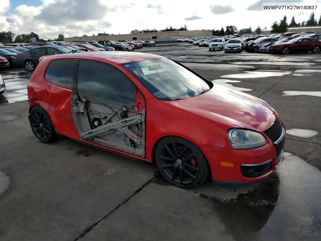 2007 Volkswagen New Gti Fahrenheit VIN: WVWFV71K27W140837 Lot: 71680354