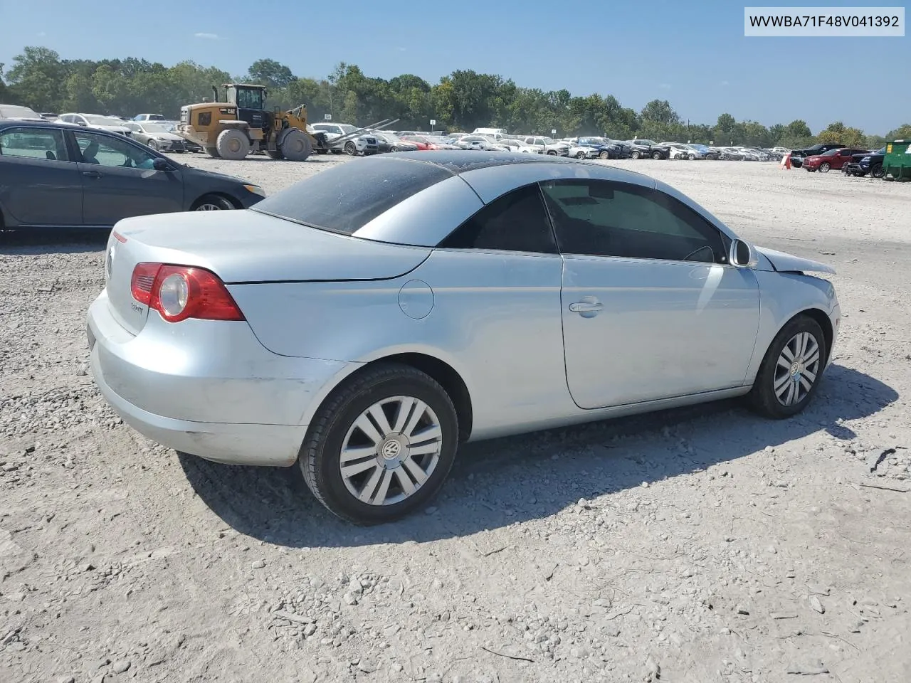 2008 Volkswagen Eos Turbo VIN: WVWBA71F48V041392 Lot: 69295394