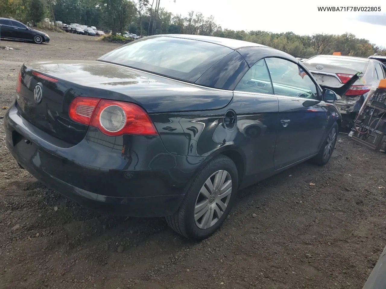 2008 Volkswagen Eos Turbo VIN: WVWBA71F78V022805 Lot: 74757994